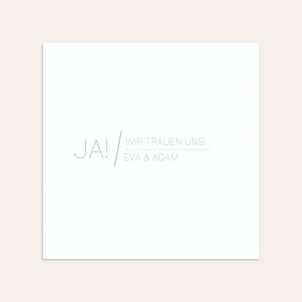 Umschlag mit Design Hochzeit - Große Nummer