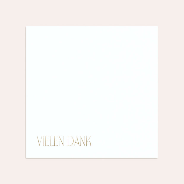 Umschlag mit Design Hochzeit - Unser Herzensdank