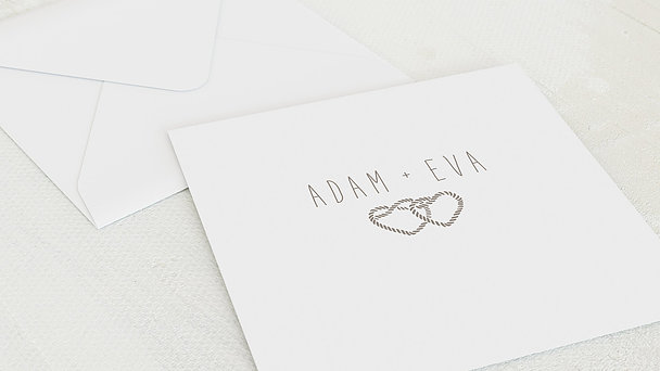 Umschlag mit Design Hochzeit - Liebesknoten