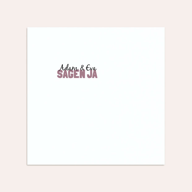 Umschlag mit Design Hochzeit - Liebe durch und durch