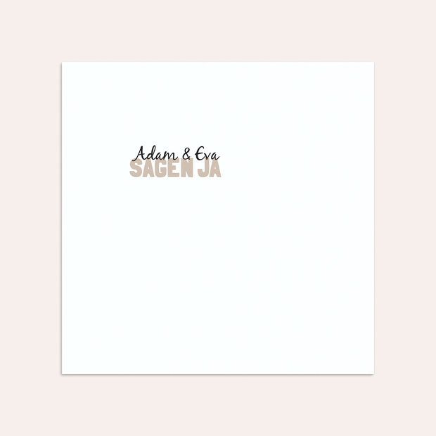 Umschlag mit Design Hochzeit - Liebe durch und durch