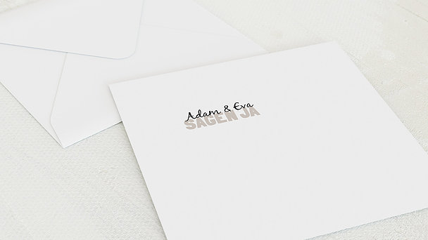 Umschlag mit Design Hochzeit - Liebe durch und durch