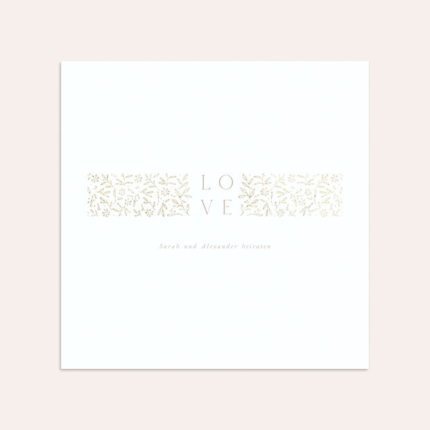 Umschlag mit Design Hochzeit - La création