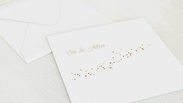 Umschlag mit Design Hochzeit - Geflitter