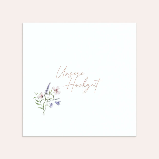 Umschlag mit Design Hochzeit - Verheißungsvoller Blütenbogen