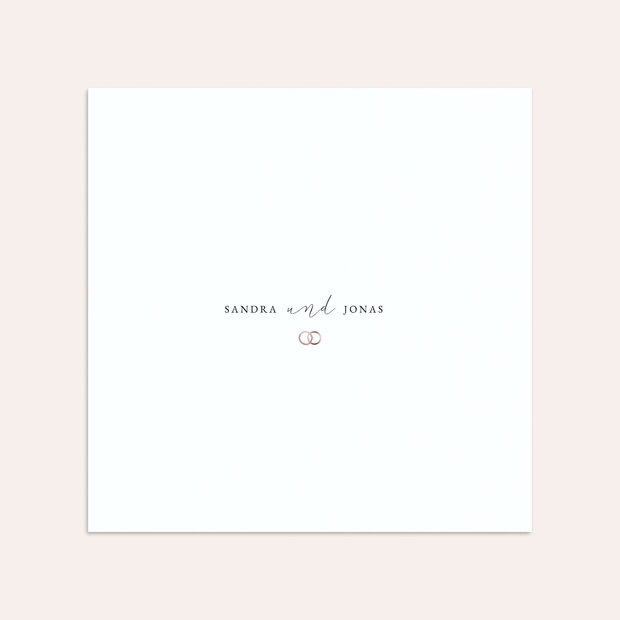 Umschlag mit Design Hochzeit - You & Me