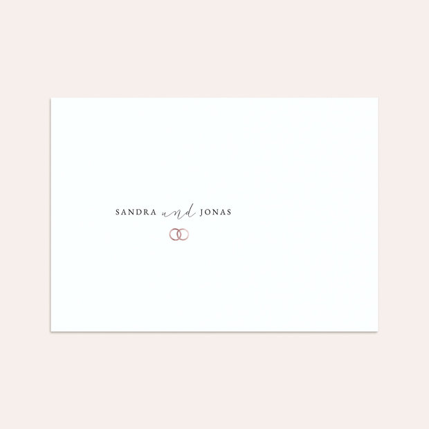 Umschlag mit Design Hochzeit - You & Me