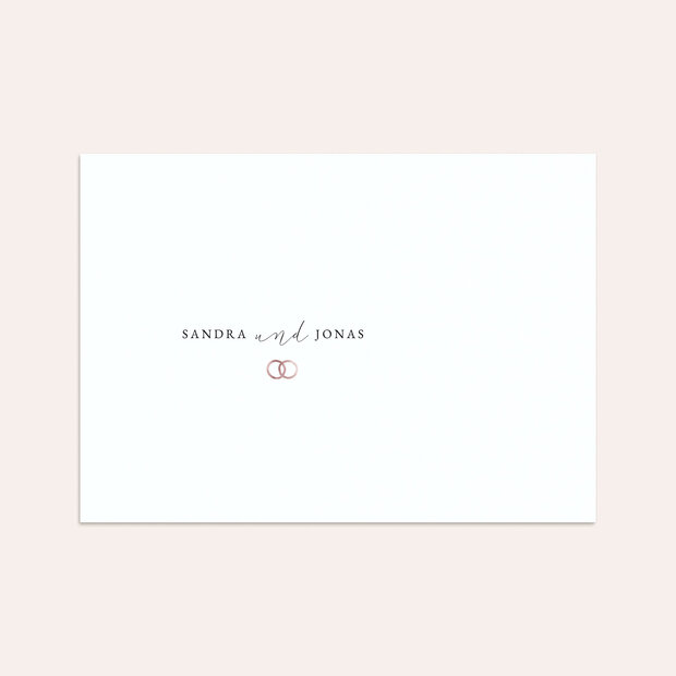 Umschlag mit Design Hochzeit - You & Me