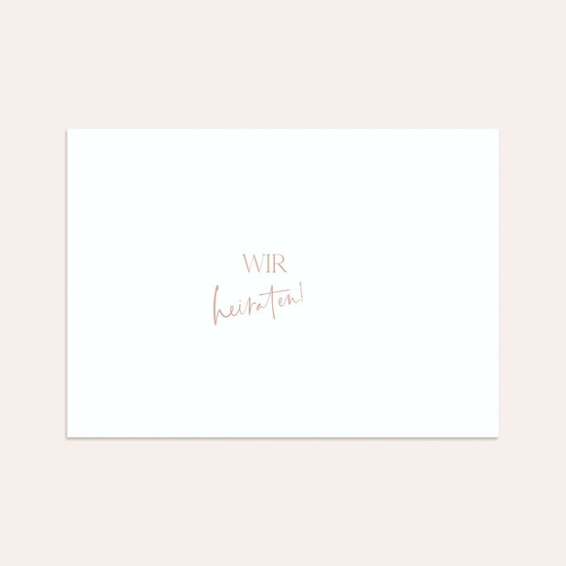 Umschlag mit Design Hochzeit - Zärtliche Verbindung