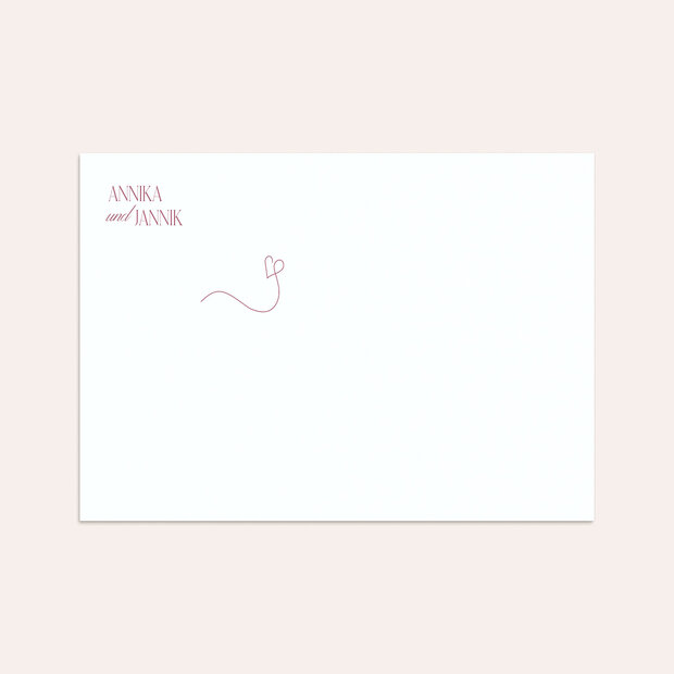 Umschlag mit Design Hochzeit - Rubinmoment