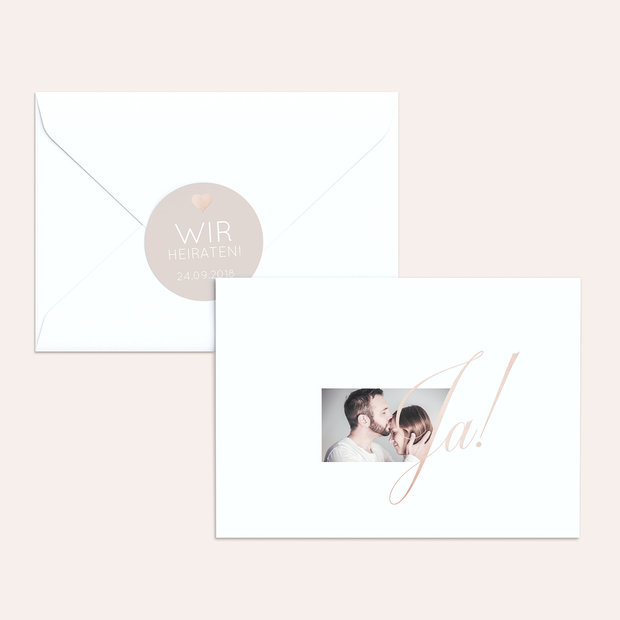 Umschlag mit Design Hochzeit - Glitterfunken