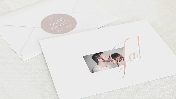 Umschlag mit Design Hochzeit - Glitterfunken