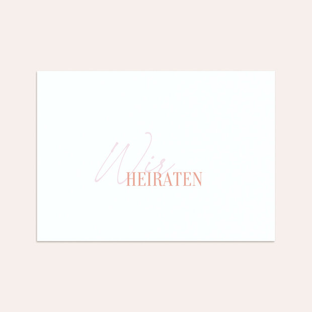 Umschlag mit Design Hochzeit - Dreamy Peach Color Blocking