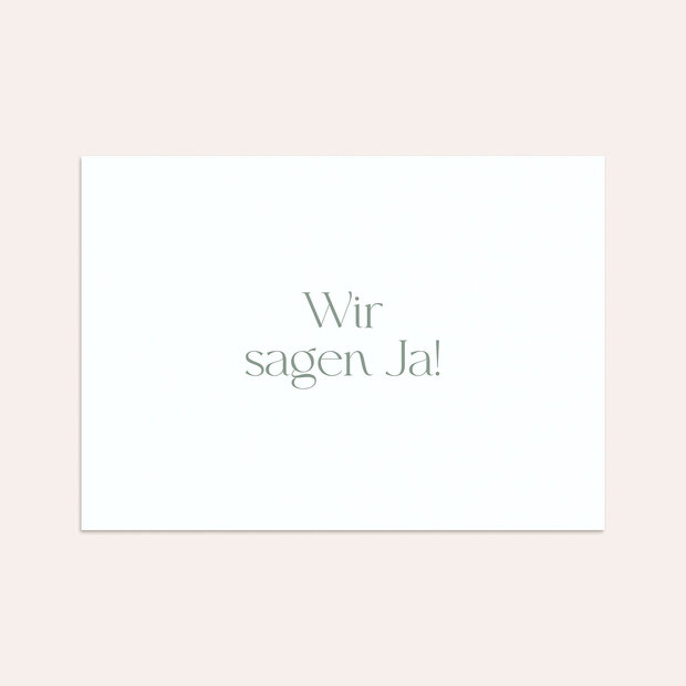 Umschlag mit Design Hochzeit - Grüne Anmut