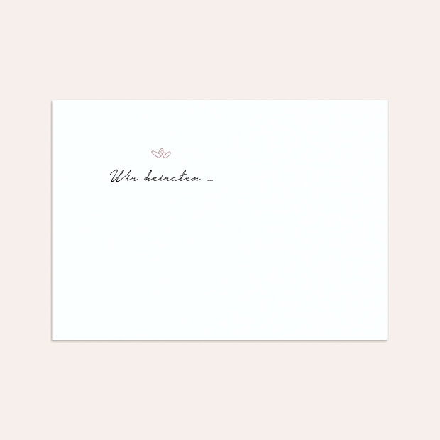 Umschlag mit Design Hochzeit - Herzklopfen