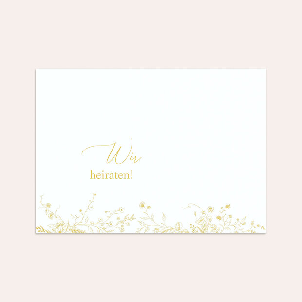 Umschlag mit Design Hochzeit - Zartgelbe Blüten