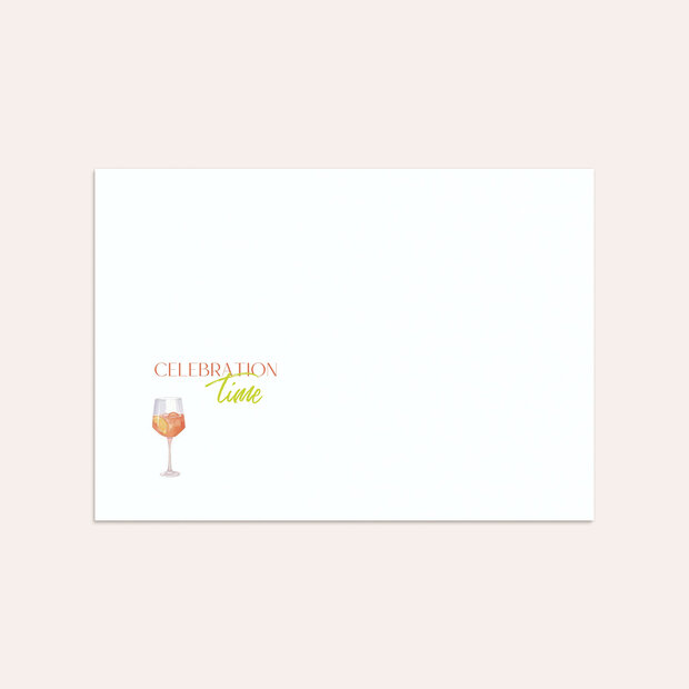 Umschlag mit Design Geburtstag - Cheers to us!