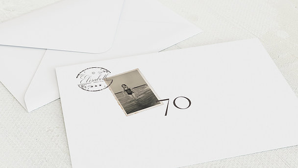 Umschlag mit Design Geburtstag - Jung geblieben 70