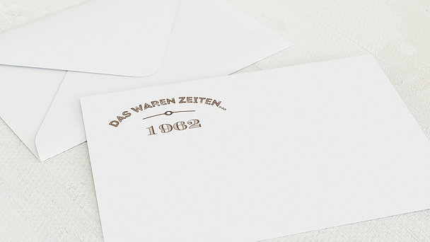 Umschlag mit Design Geburtstag - Alte Zeiten 60
