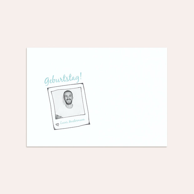 Umschlag mit Design Geburtstag - Im Rampenlicht 30