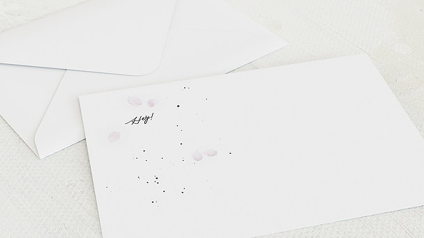 Umschlag mit Design Geburtstag - Grunge blossom 60