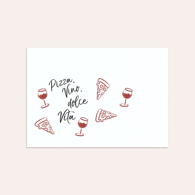 Umschlag mit Design Geburtstag - Allora Pizza!