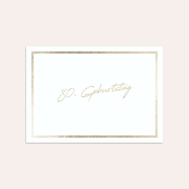 Umschlag mit Design Geburtstag - Moment des Glücks 80