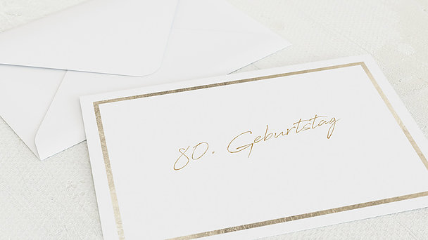 Umschlag mit Design Geburtstag - Moment des Glücks 80