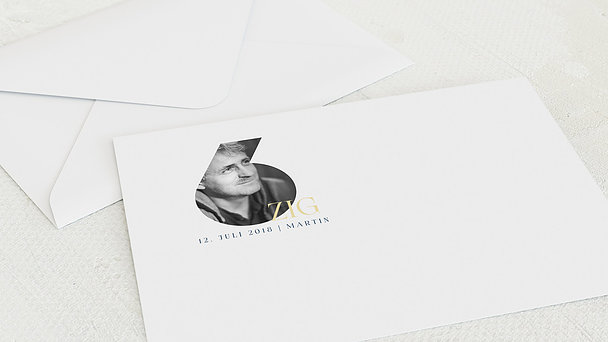 Umschlag mit Design Geburtstag - Jubilar 60