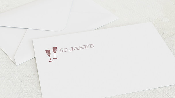 Umschlag mit Design Geburtstag - Terminsache 60