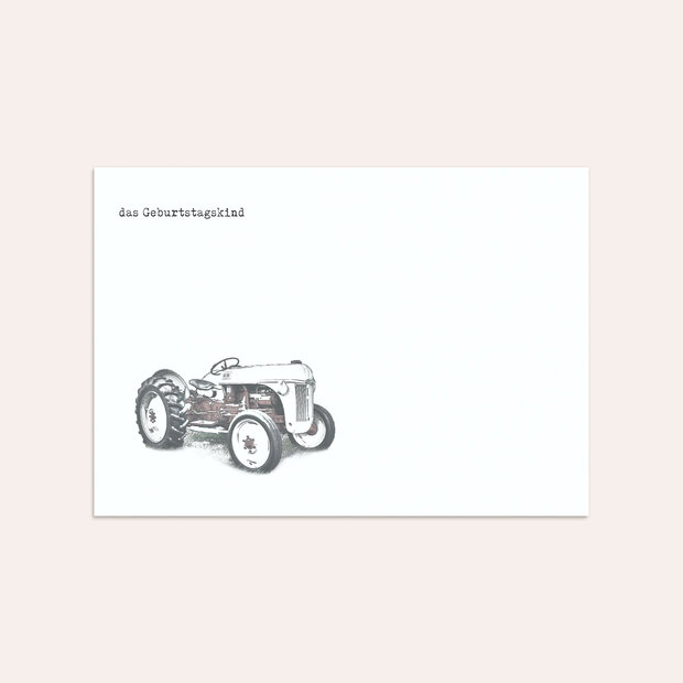 Umschlag mit Design Geburtstag - Herr der Maschine 80