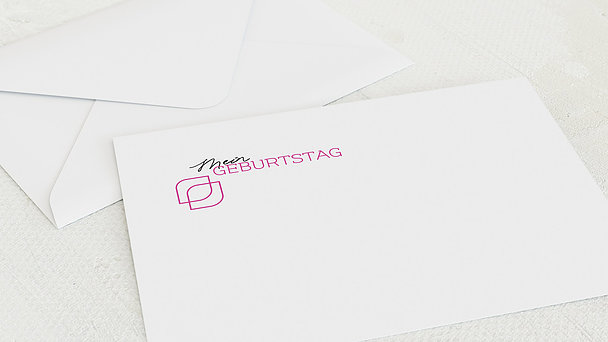 Umschlag mit Design Geburtstag - Geburtstagskind