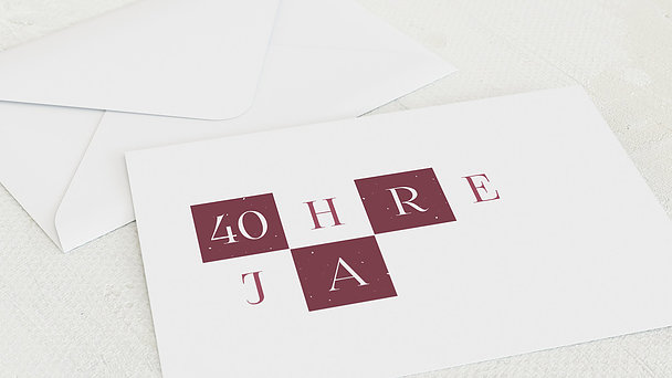Umschlag Mit Design Geburtstag Baujahr 40 Detail
