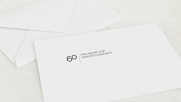 Umschlag mit Design Geburtstag - Big B 60