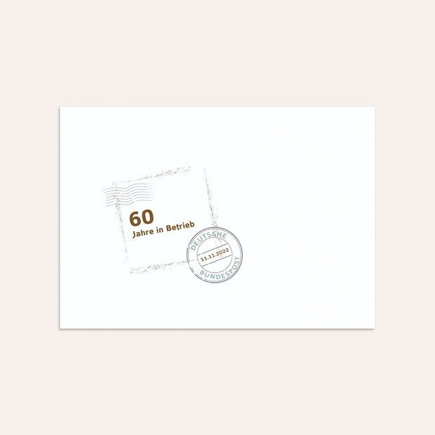 Umschlag mit Design Geburtstag - Geburtstagspost 60