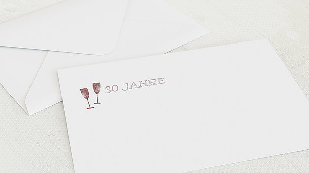 Umschlag mit Design Geburtstag - Terminsache 30