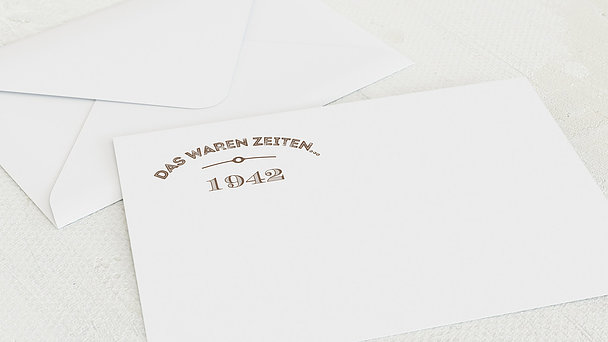 Umschlag mit Design Geburtstag - Alte Zeiten 80