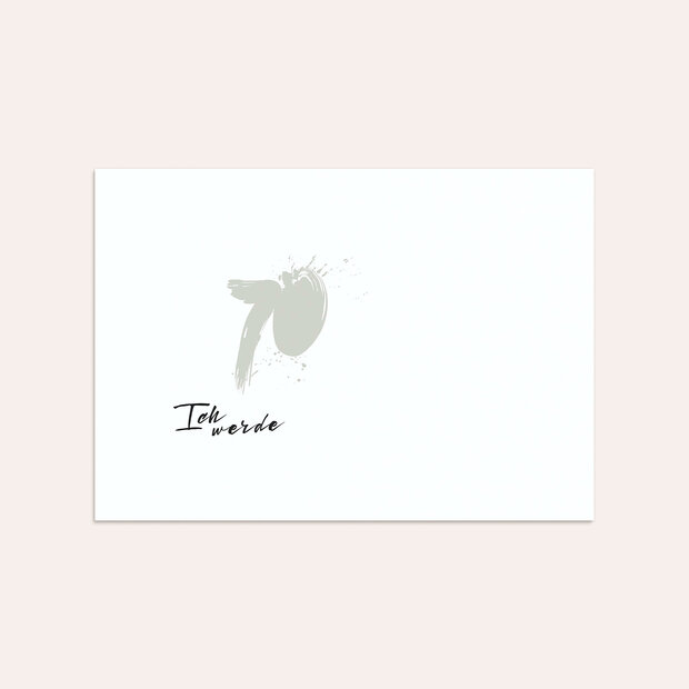 Umschlag mit Design Geburtstag - Energie 70