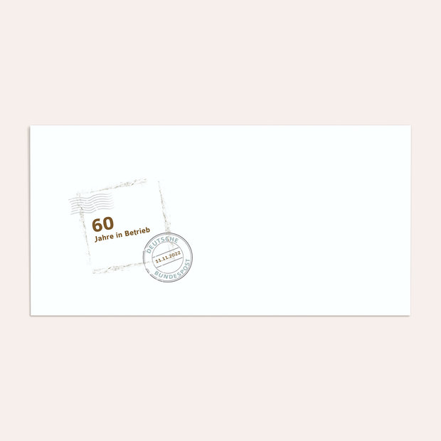 Umschlag mit Design Geburtstag - Geburtstagspost 60