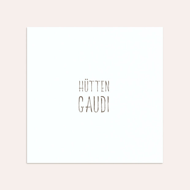 Umschlag mit Design Geburtstag - Hüttengaudi 50