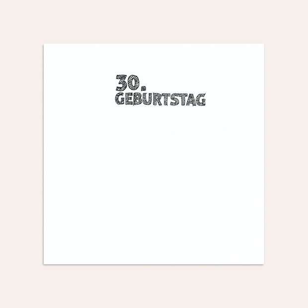 Umschlag mit Design Geburtstag - Kartonage