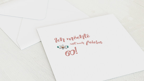 Umschlag mit Design Geburtstag - Gaudi 60