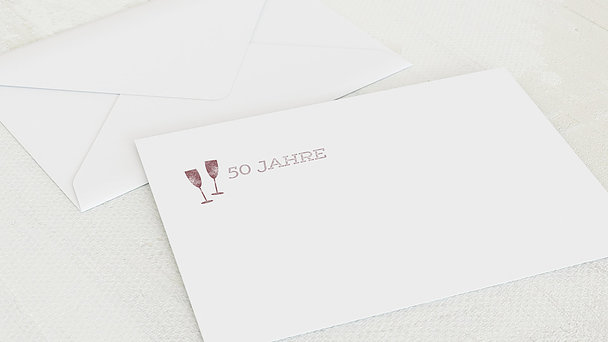 Umschlag mit Design Geburtstag - Terminsache 50