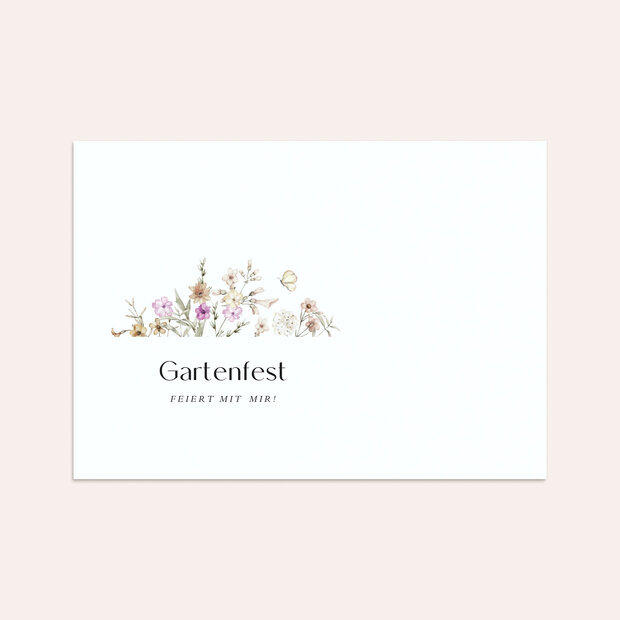 Umschlag mit Design Geburtstag - Flowery