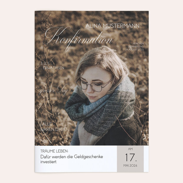 Festzeitung Konfirmation - Frischer Schwung