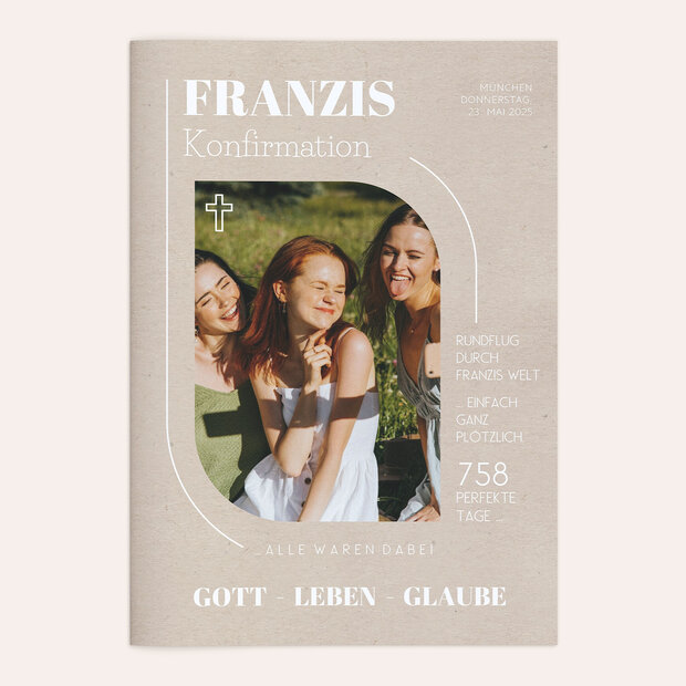 Festzeitung Konfirmation - Meine Feierstunde