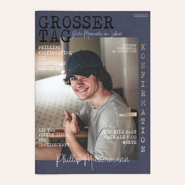 Festzeitung Konfirmation - Urban cross