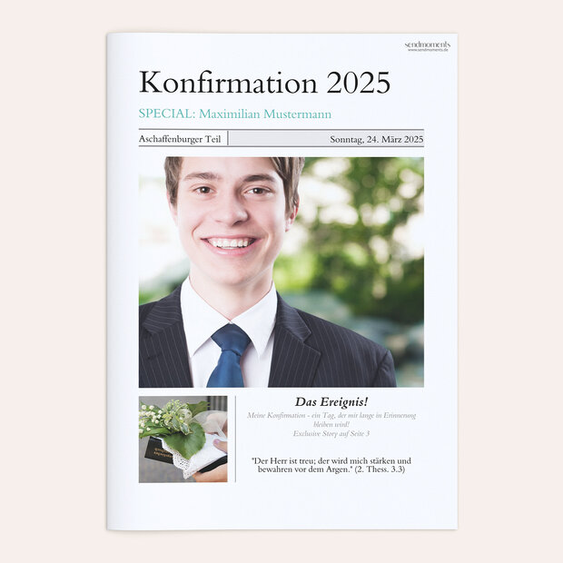 Festzeitung Konfirmation - Zeitung