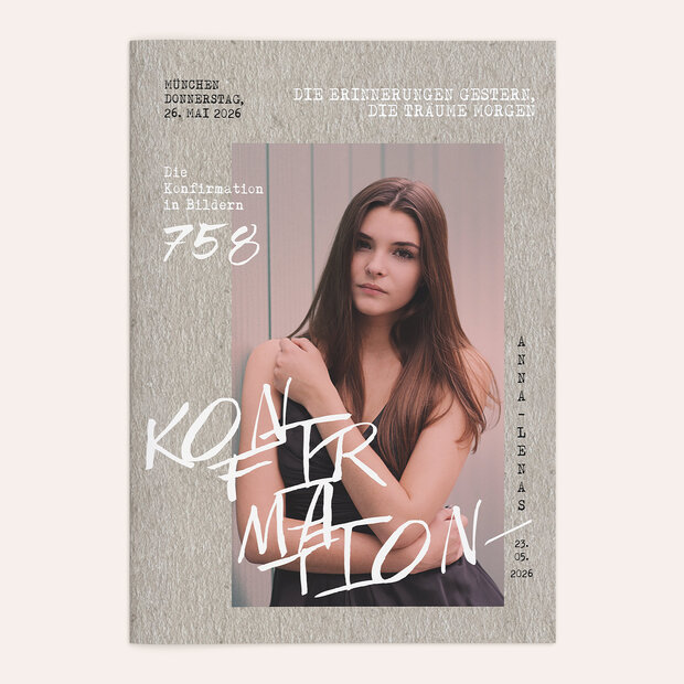 Festzeitung Konfirmation - Eigener Weg