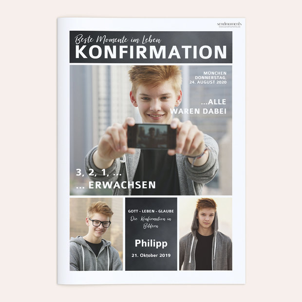 Festzeitung Konfirmation - Gekachelt Festschrift